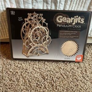 Wooden Pendulum Clock Puzzle - Brown